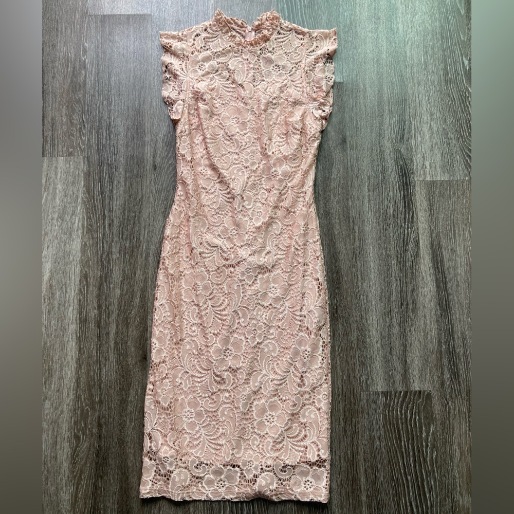 Blush Lace Dress